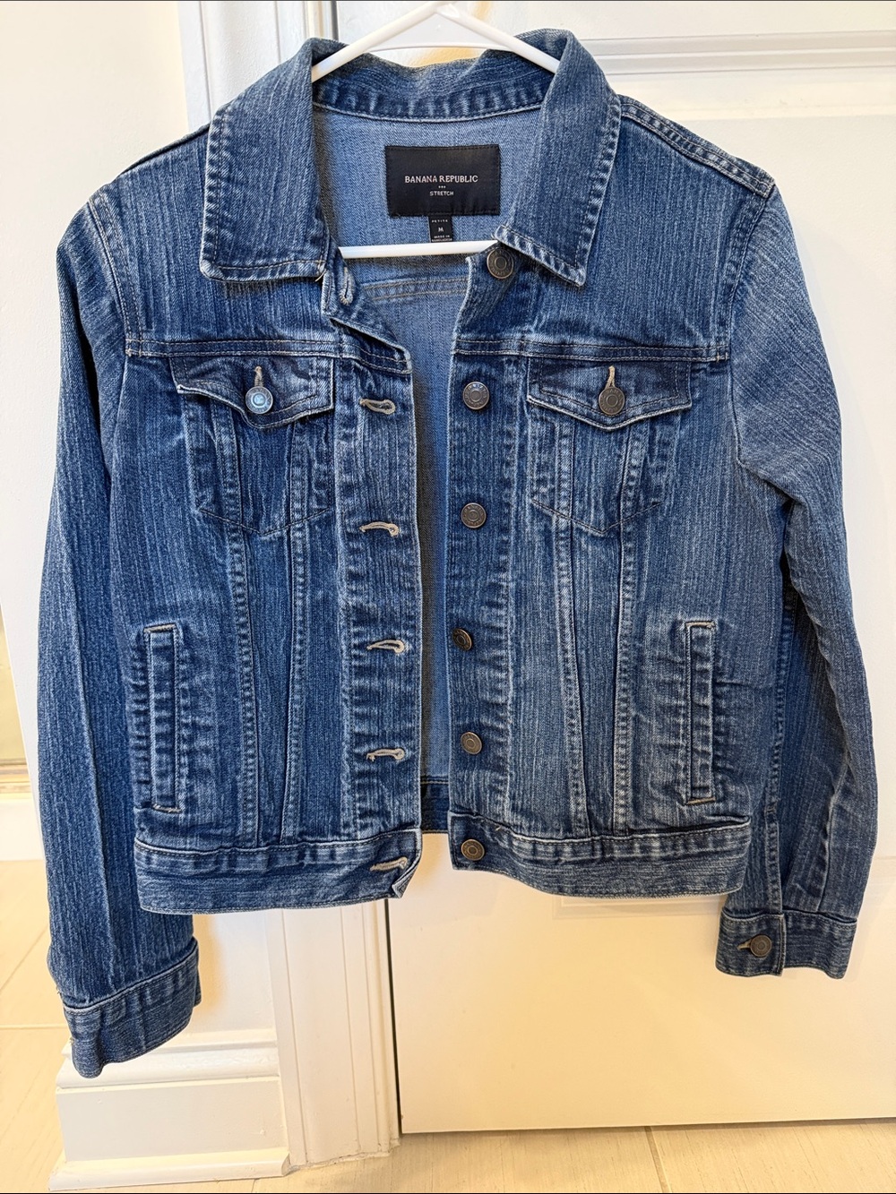 Banana Republic Dark Blue Denim Trucker Jacket